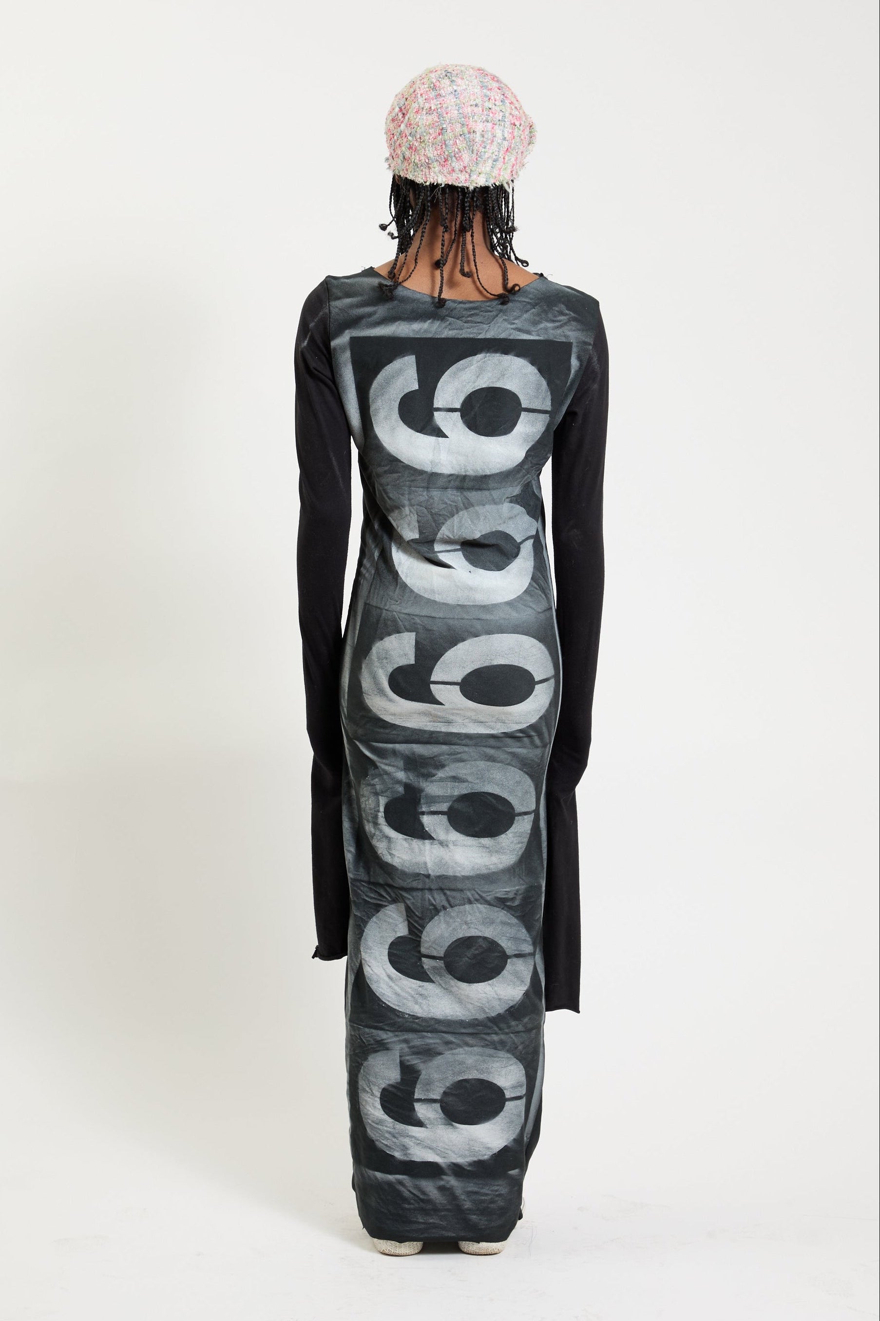 graphic long sleeve dress Preorder: Iconography Dress – 3399